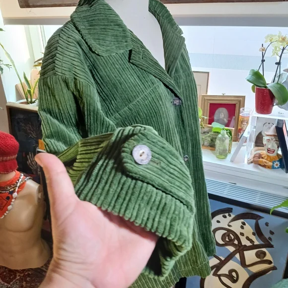 Vintage Foxrun Green Corduroy Jacket Size M - Picture 4 of 10